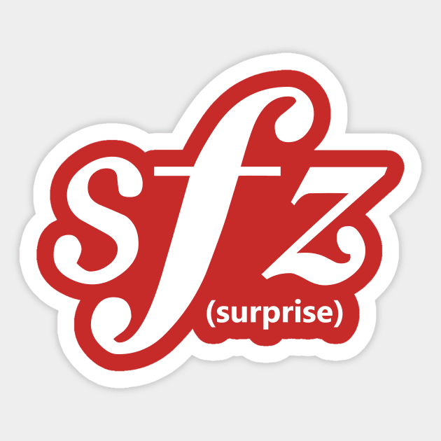 Sforzando Surprise Sticker by Dawn Anthes